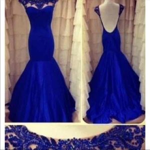 Blue prom size 7